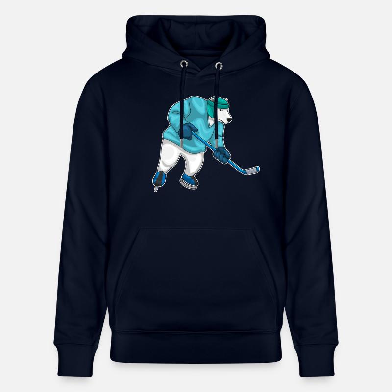 Eisbär Eishockey Eishockeyschläger - Stanley/Stella Unisex Bio-Hoodie CRUISER  - Navy