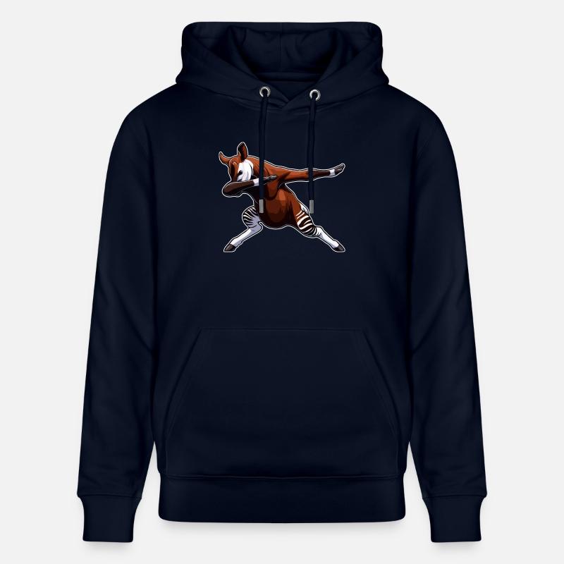 Okapi Tier Niedliches Okapi - Stanley/Stella Unisex Bio-Hoodie CRUISER  - Navy