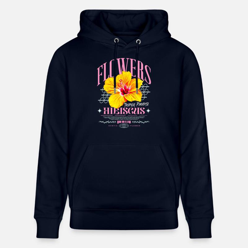 Fleur d’hibiscus Fleur d’hibiscus - Sweat à capuche bio CRUISER Stanley/Stella Unisexe - marine