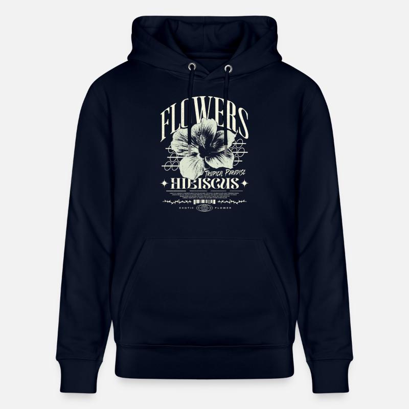 Fleur d’hibiscus Fleur d’hibiscus - Sweat à capuche bio CRUISER Stanley/Stella Unisexe - marine