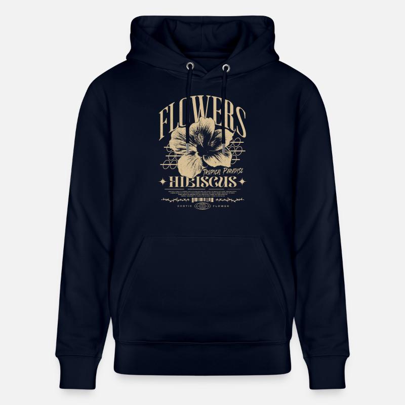 Fleur d’hibiscus Fleur d’hibiscus - Sweat à capuche bio CRUISER Stanley/Stella Unisexe - marine