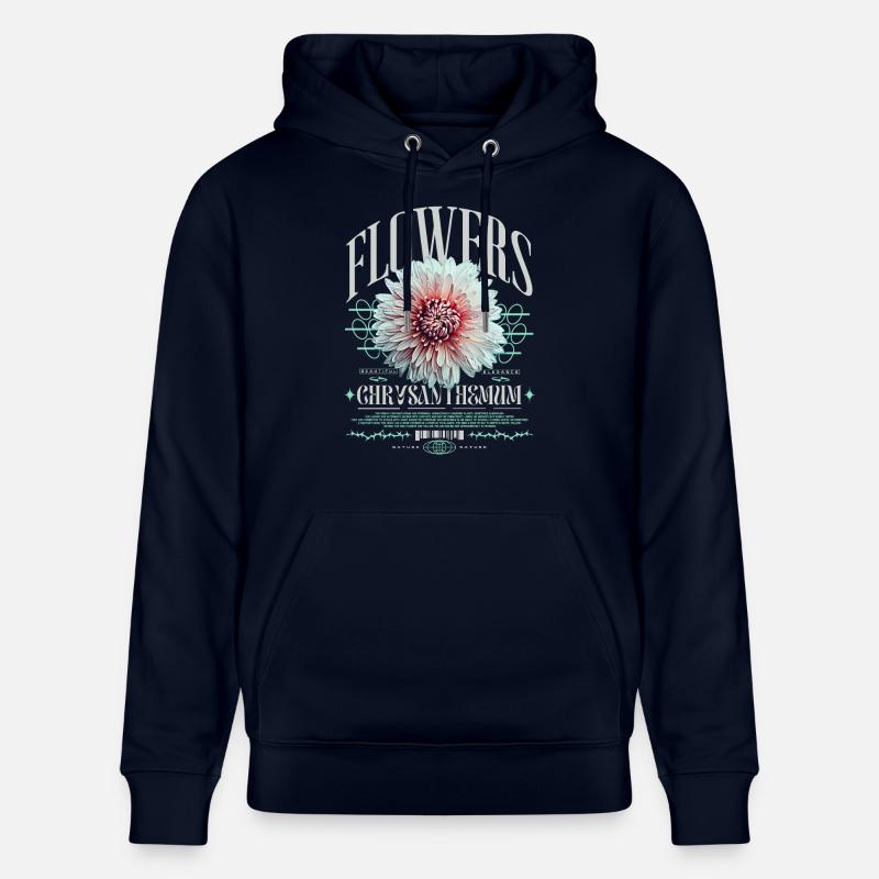 Chrysanthème Chrysanthèmes - Sweat à capuche bio CRUISER Stanley/Stella Unisexe - marine