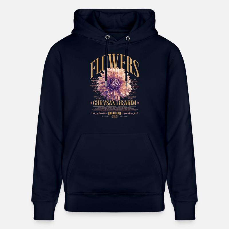 Chrysanthème Chrysanthèmes - Sweat à capuche bio CRUISER Stanley/Stella Unisexe - marine