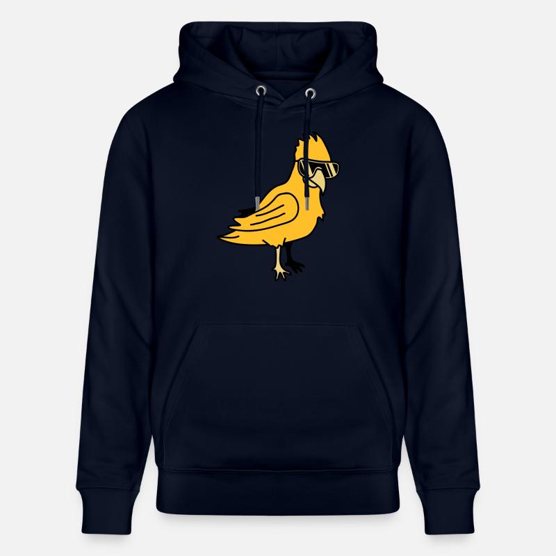 Cool Parrot Bird - Sweat à capuche bio CRUISER Stanley/Stella Unisexe - marine