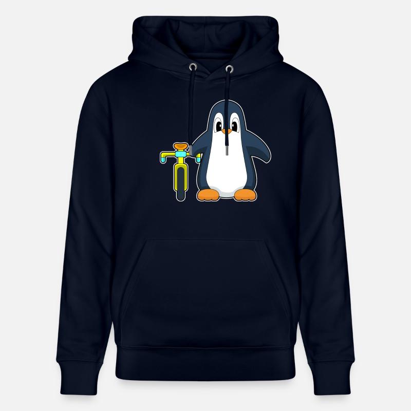 Vélo pingouin - Sweat à capuche bio CRUISER Stanley/Stella Unisexe - marine