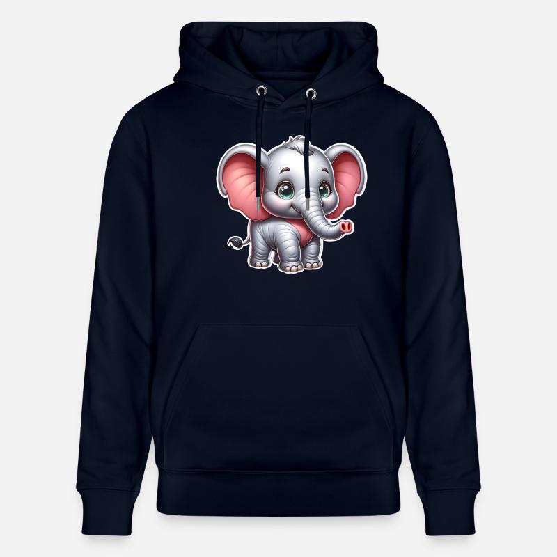 Éléphant - Sweat à capuche bio CRUISER Stanley/Stella Unisexe - marine