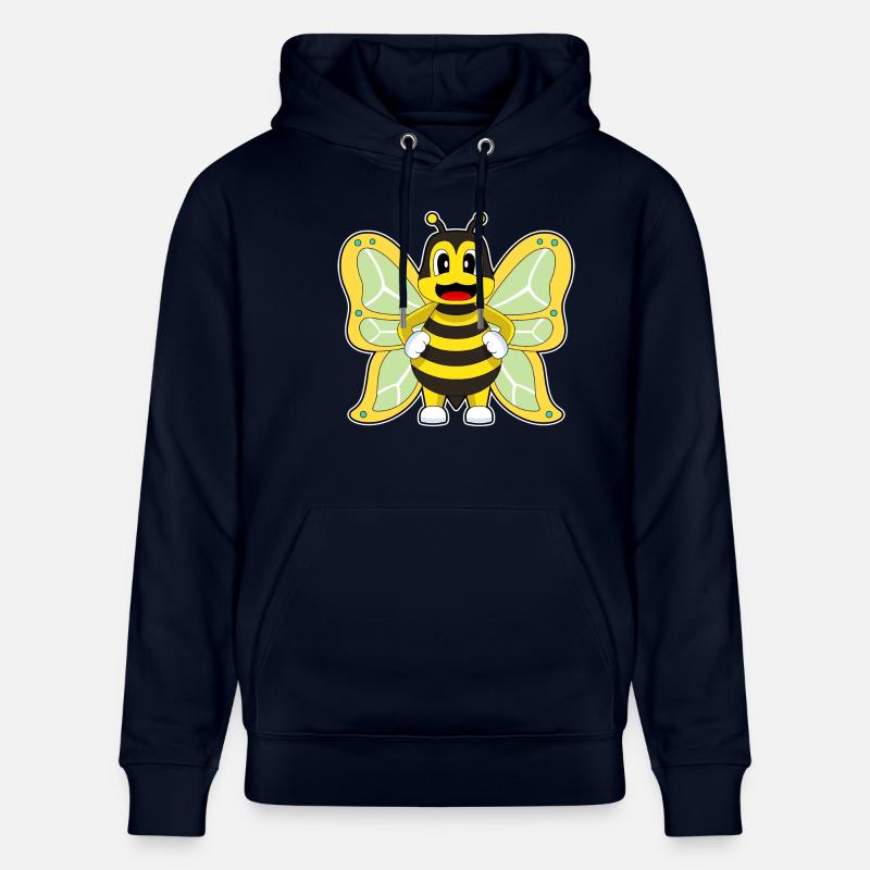 Abeille papillon - Sweat à capuche bio CRUISER Stanley/Stella Unisexe - marine