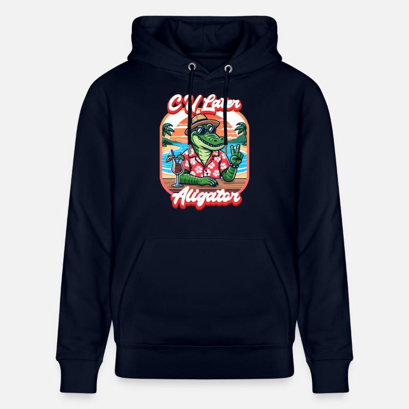 CU Aligator ultérieur - Sweat à capuche bio CRUISER Stanley/Stella Unisexe - marine