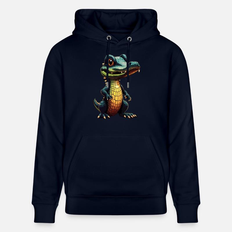 Bébé crocodile Alligator crocodile - Sweat à capuche bio CRUISER Stanley/Stella Unisexe - marine