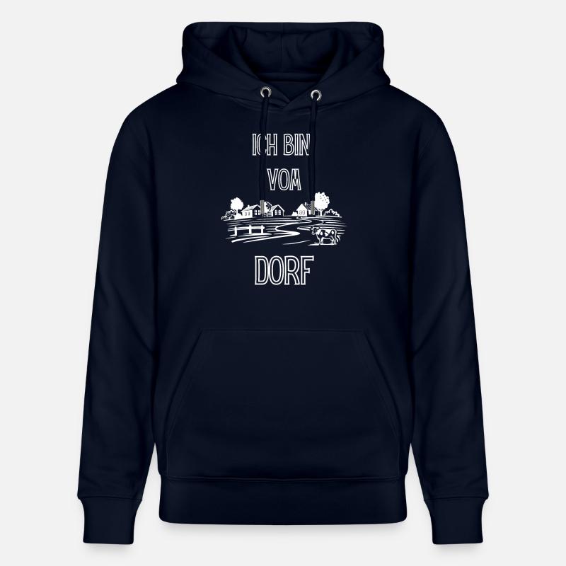 Ich bin vom Dorf - Stanley/Stella Unisex Bio-Hoodie CRUISER  - Navy