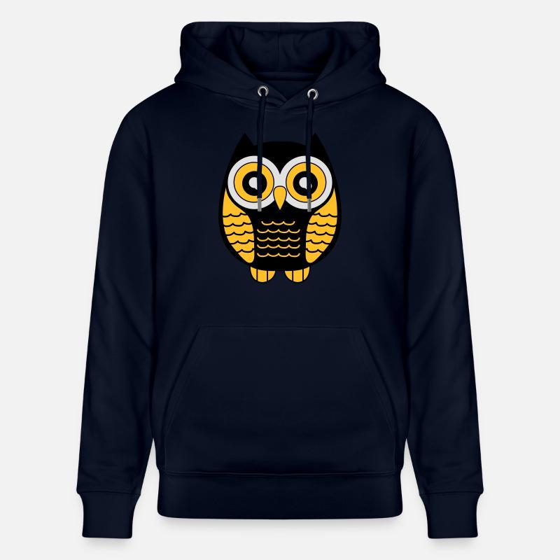 eule_02 - Stanley/Stella Unisex Bio-Hoodie CRUISER  - Navy