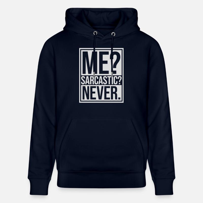 moi sarcastique ne cite jamais - Sweat à capuche bio CRUISER Stanley/Stella Unisexe - marine