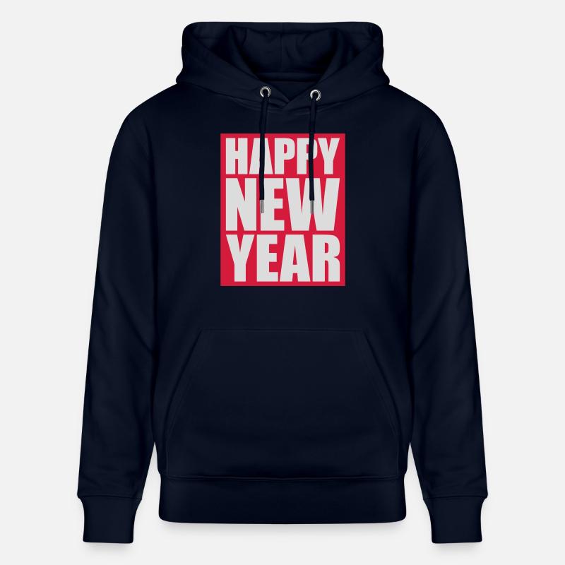 Citation Bonne année - Sweat à capuche bio CRUISER Stanley/Stella Unisexe - marine