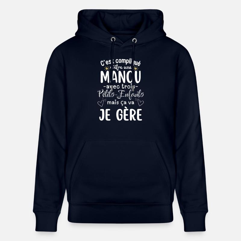 Manou humour - Sweat à capuche bio CRUISER Stanley/Stella Unisexe - marine