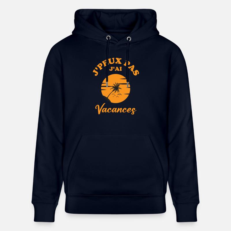 Vacances t palmiers - Sweat à capuche bio CRUISER Stanley/Stella Unisexe - marine