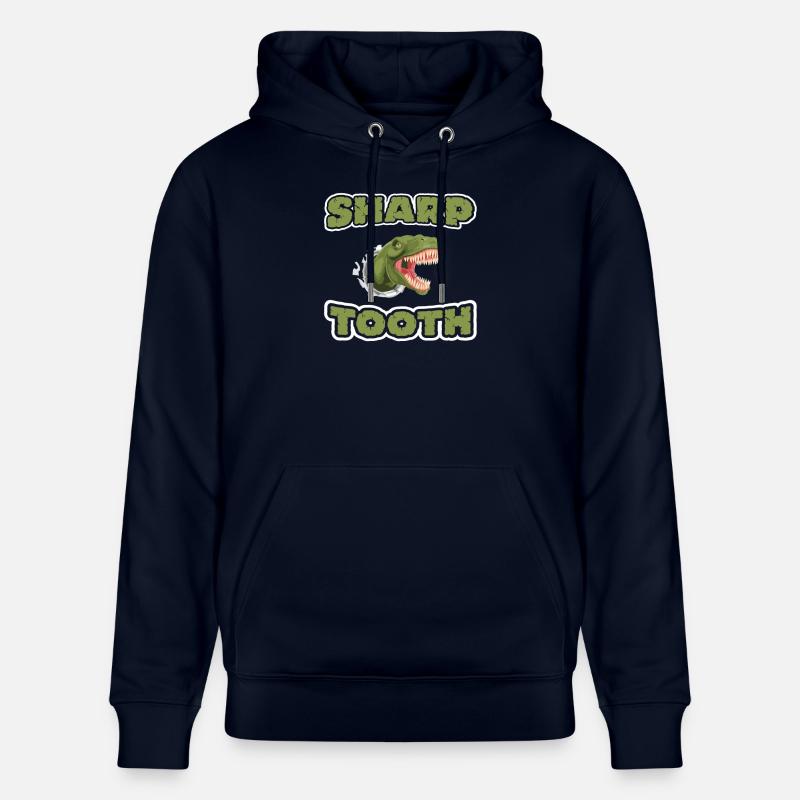 Shap Tooth Dinosaur - Sweat à capuche bio CRUISER Stanley/Stella Unisexe - marine