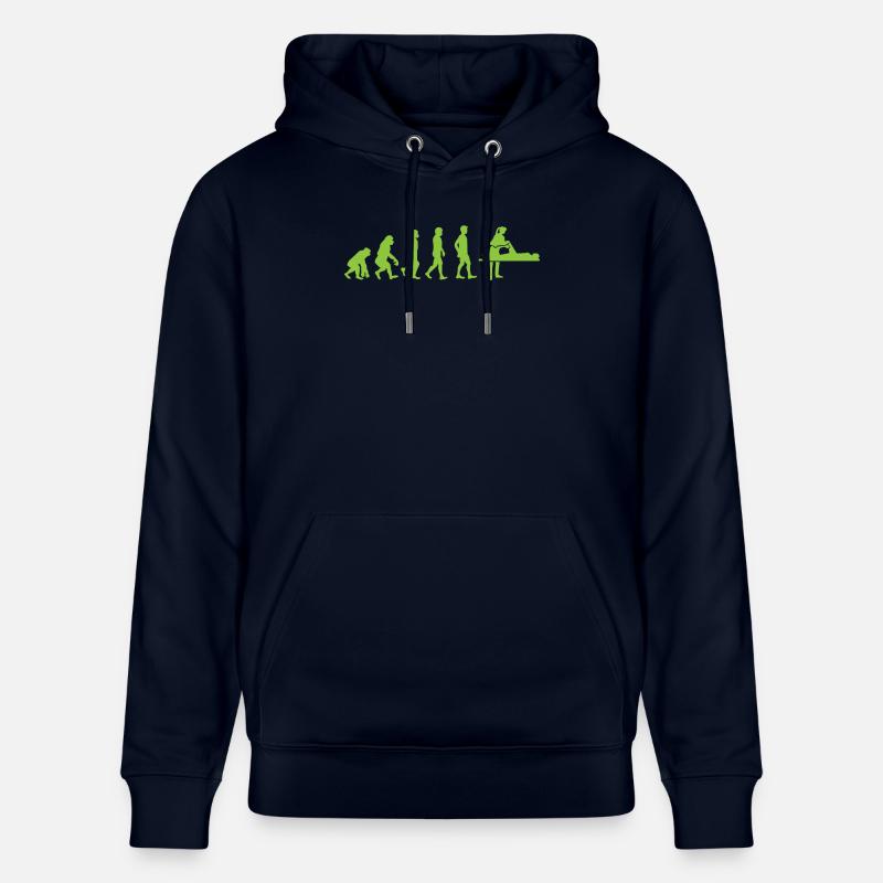 Evolution - Physiotherapeutin - Lustig - Geschenk - Stanley/Stella Unisex Bio-Hoodie CRUISER  - Navy