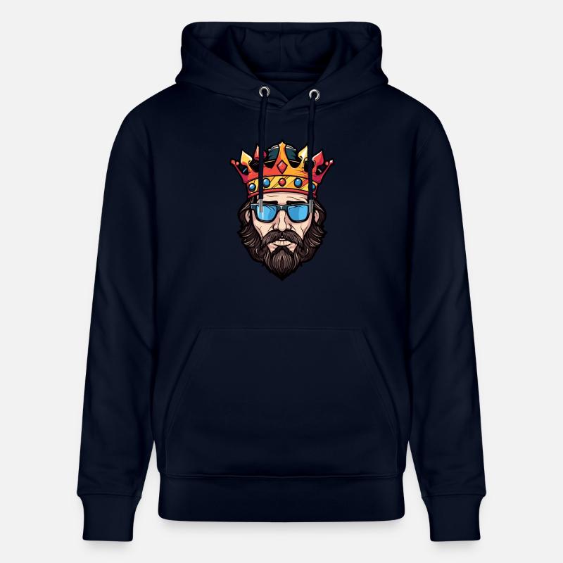 Tête de couronne royale Cool - Sweat à capuche bio CRUISER Stanley/Stella Unisexe - marine