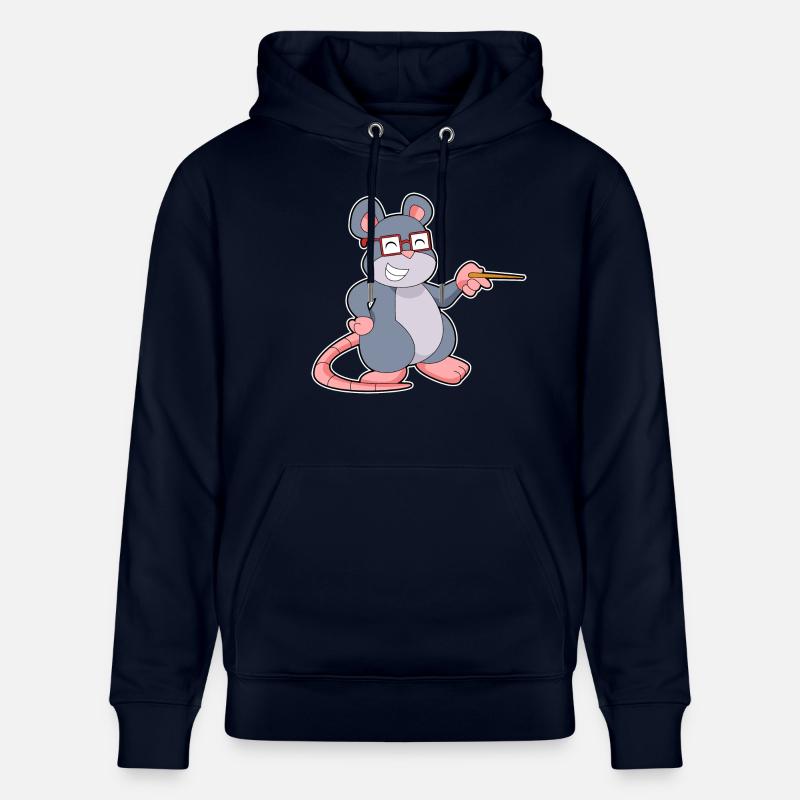 Maus Lehrer Pointer - Stanley/Stella Unisex Bio-Hoodie CRUISER  - Navy