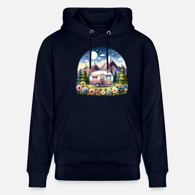 Camping camping-car caravane - Sweat à capuche bio CRUISER Stanley/Stella Unisexe - marine