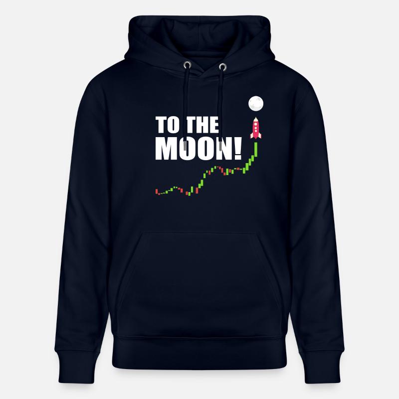 Bitcoin à la lune - Sweat à capuche bio CRUISER Stanley/Stella Unisexe - marine