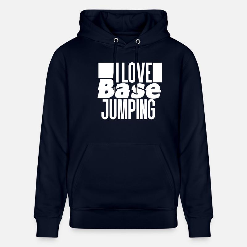 Base Jumping - Stanley/Stella Unisex Bio-Hoodie CRUISER  - Navy