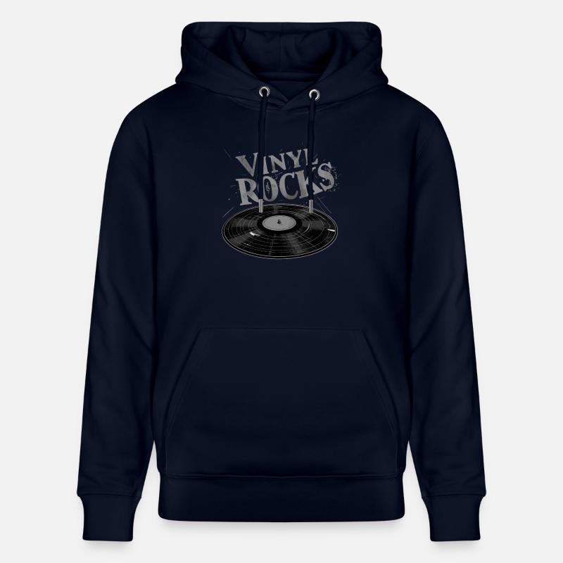 Roches en vinyle - Sweat à capuche bio CRUISER Stanley/Stella Unisexe - marine