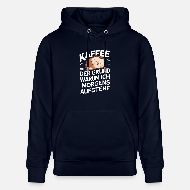 Nachteule Eule Eulen Vogel - Stanley/Stella Unisex Bio-Hoodie CRUISER - Navy