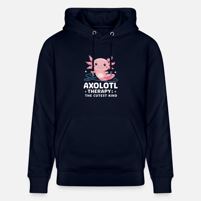 Poisson axolotl - Sweat à capuche bio CRUISER Stanley/Stella Unisexe - marine