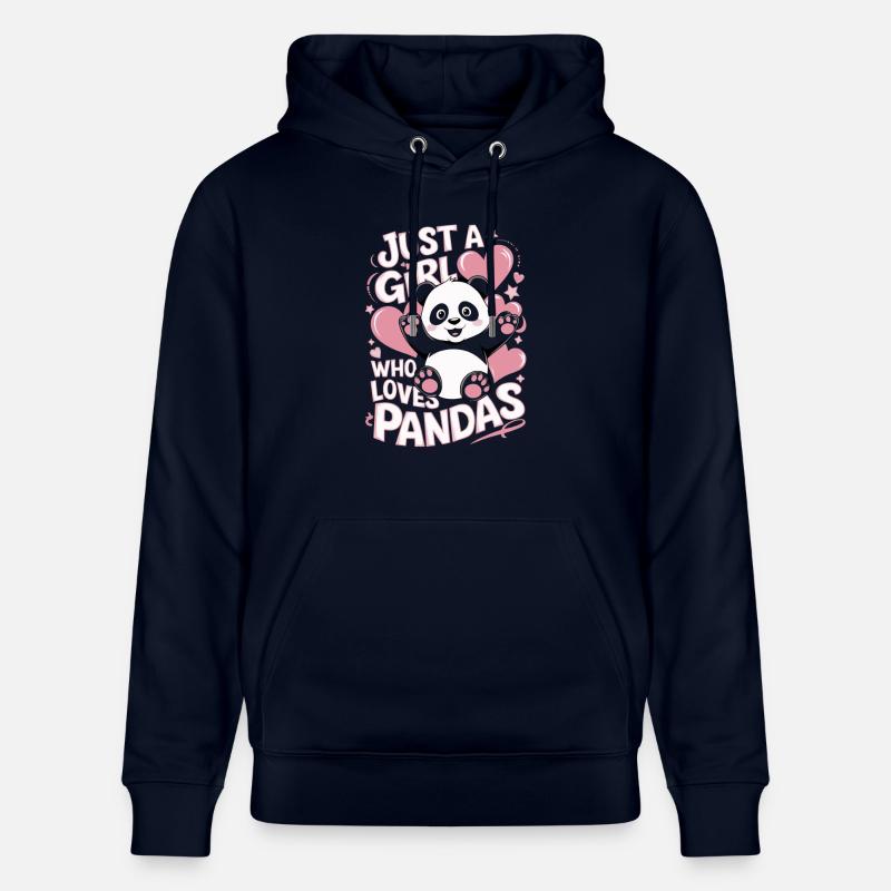 Panda Spruch Mädchen - Stanley/Stella Unisex Bio-Hoodie CRUISER  - Navy