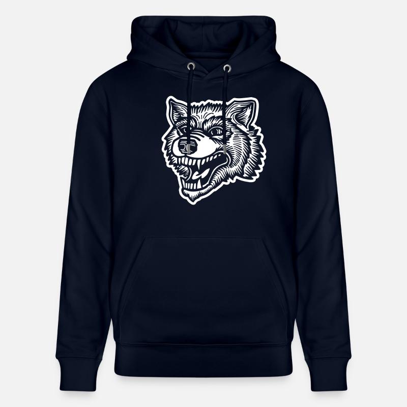 Wolf - Stanley/Stella Unisex Bio-Hoodie CRUISER  - Navy