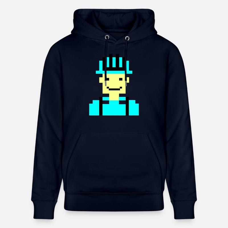 Ouvrier du bâtiment Pixel 01 - Sweat à capuche bio CRUISER Stanley/Stella Unisexe - marine