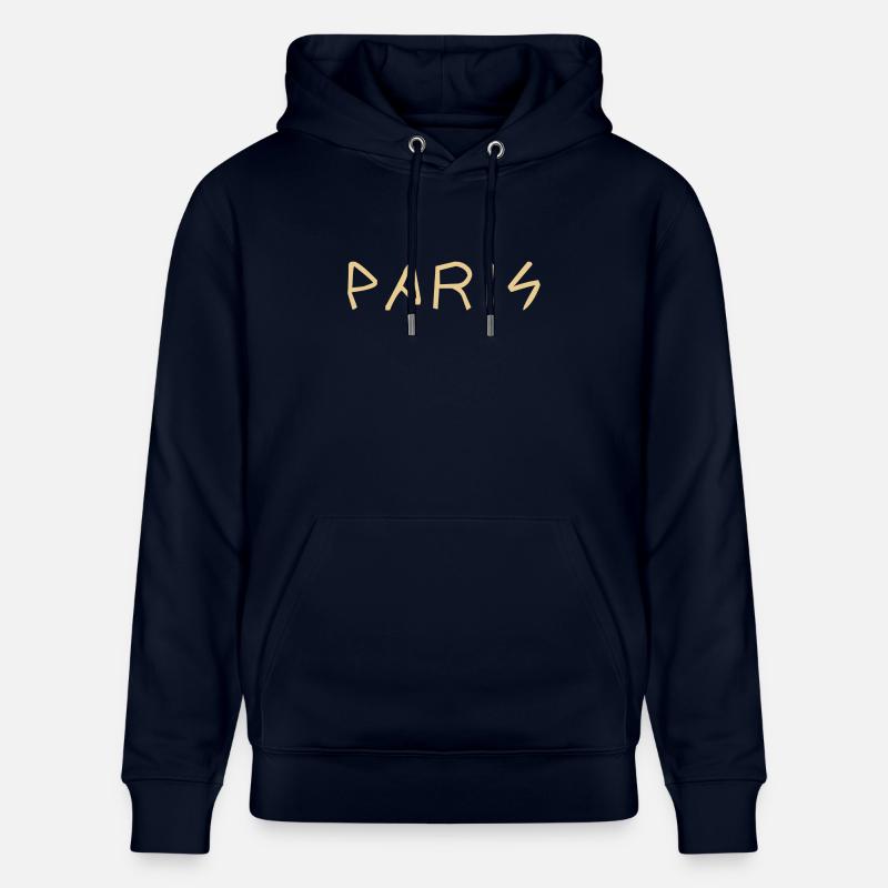 Paris Schriftzug Geschenk Geschenkidee - Stanley/Stella Unisex Bio-Hoodie CRUISER - Navy