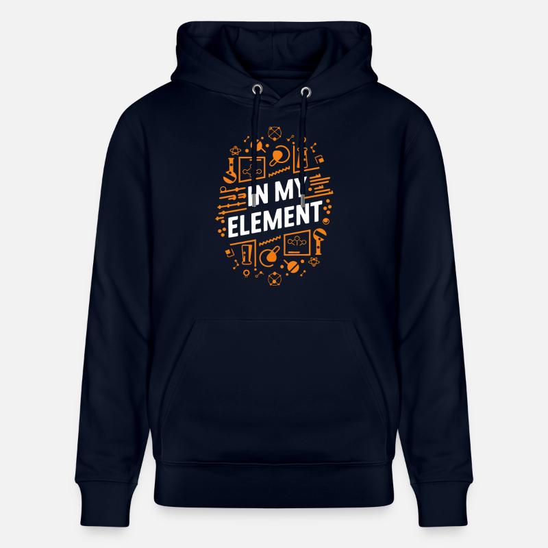 Chimiste Chimie Science Molécule d’atome - Sweat à capuche bio CRUISER Stanley/Stella Unisexe - marine