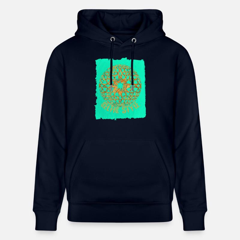 Nœud celtique 18 E 95 - Sweat à capuche bio CRUISER Stanley/Stella Unisexe - marine