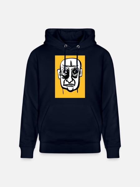 Kaput face - Stanley/Stella CRUISER Unisex Organic Hoodie - navy