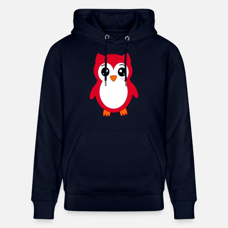 Hibou rouge - Sweat à capuche bio CRUISER Stanley/Stella Unisexe - marine