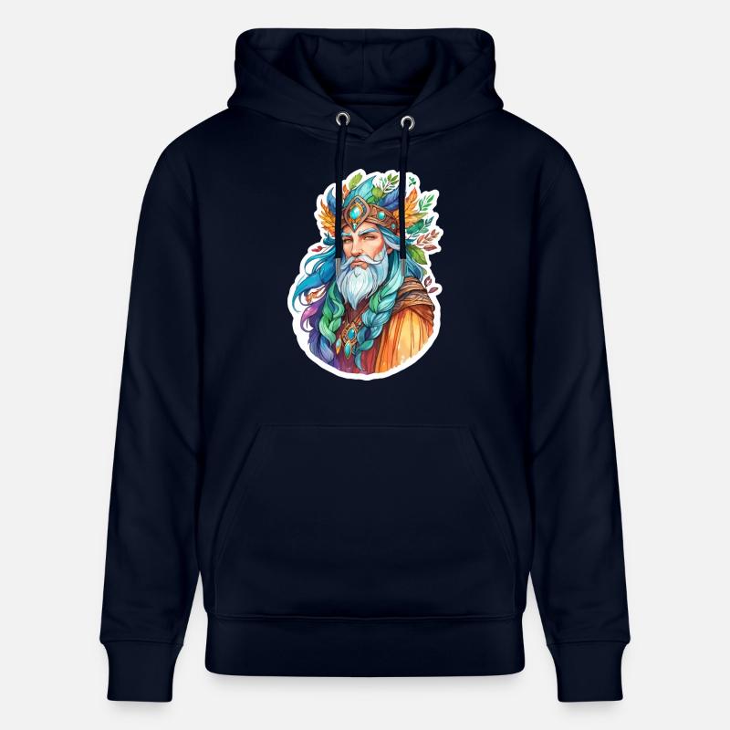 Aquarelles de druide - Sweat à capuche bio CRUISER Stanley/Stella Unisexe - marine