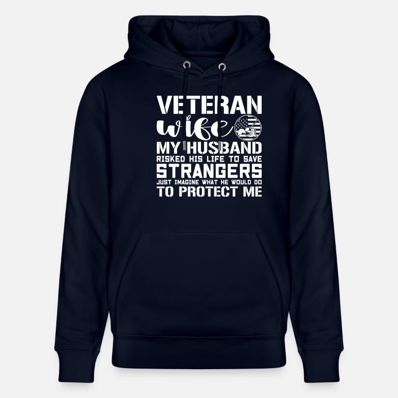 Veteranen-Ehefrau - Stanley/Stella Unisex Bio-Hoodie CRUISER  - Navy