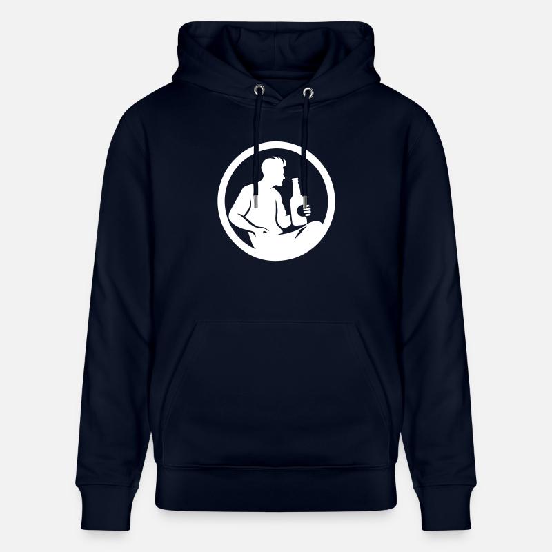 Drinking Silhouette - Stanley/Stella Unisex Bio-Hoodie CRUISER  - Navy