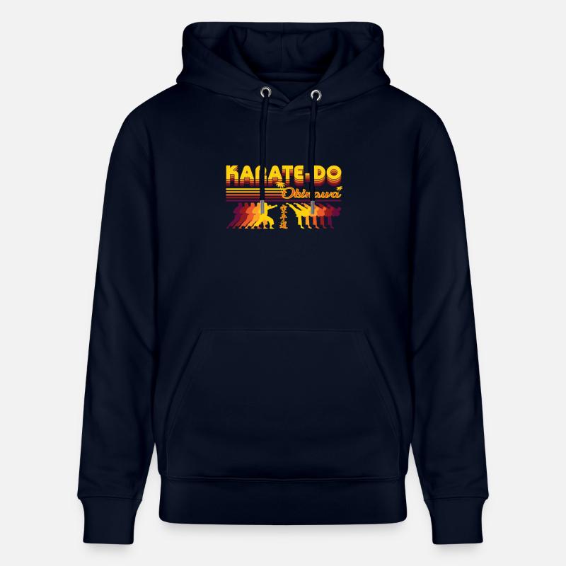 Design rétro cool de karaté-do - Sweat à capuche bio CRUISER Stanley/Stella Unisexe - marine