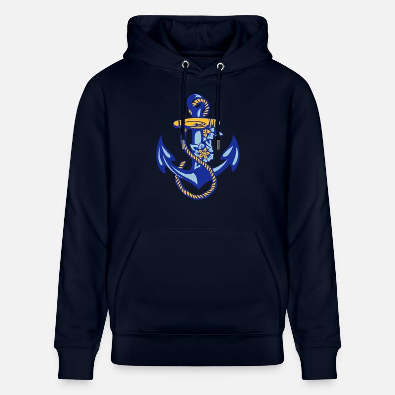d'ancre de marin * - Sweat à capuche bio CRUISER Stanley/Stella Unisexe - marine