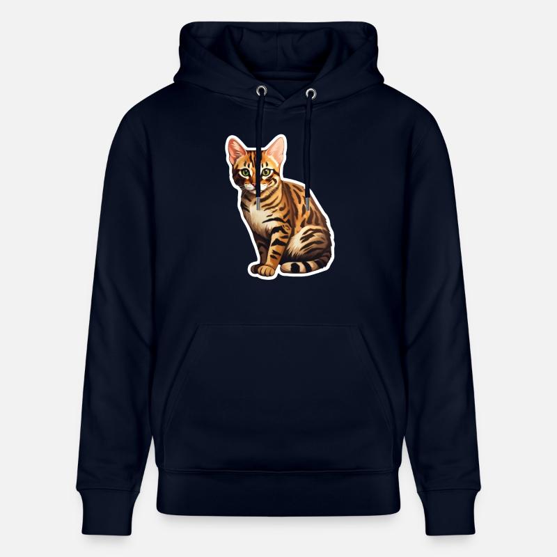 Chat du Bengale - Sweat à capuche bio CRUISER Stanley/Stella Unisexe - marine