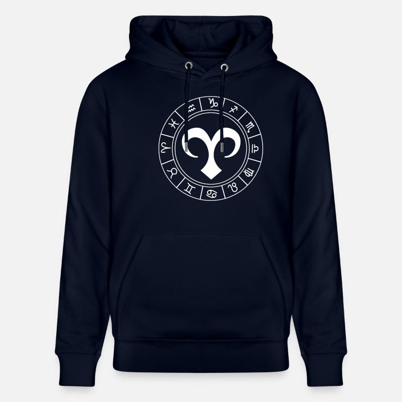 Sternzeichen Widder - Stanley/Stella Unisex Bio-Hoodie CRUISER  - Navy