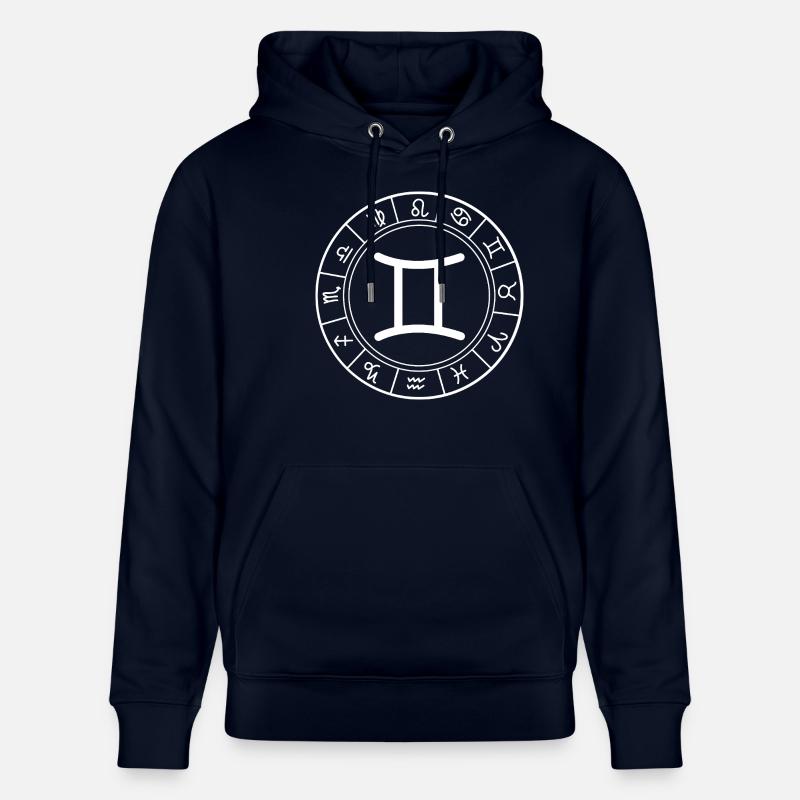 Signe du zodiaque Gémeaux - Sweat à capuche bio CRUISER Stanley/Stella Unisexe - marine