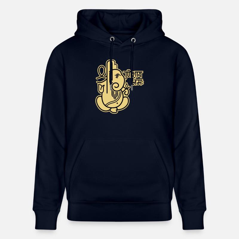 Ganesha Elephant No.05_2c - Sweat à capuche bio CRUISER Stanley/Stella Unisexe - marine