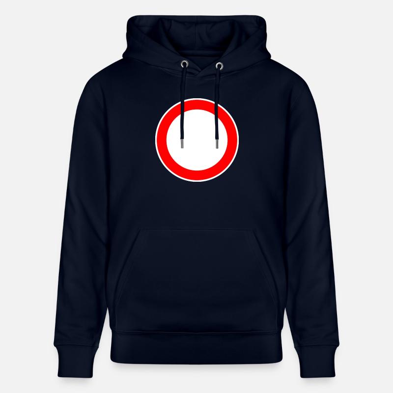 Panneau de signalisation circulaire modèle - Sweat à capuche bio CRUISER Stanley/Stella Unisexe - marine