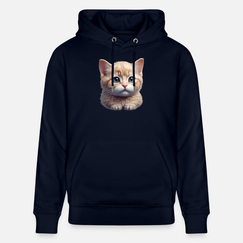 Petit chaton mignon - Sweat à capuche bio CRUISER Stanley/Stella Unisexe - marine
