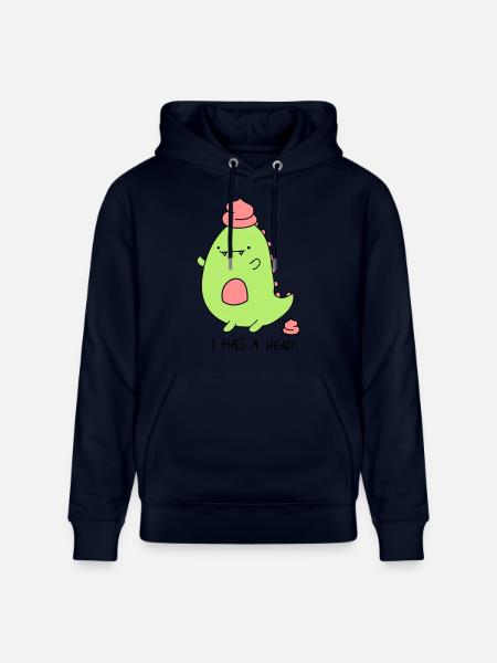 Dinosaur - Stanley/Stella CRUISER Unisex Organic Hoodie - navy