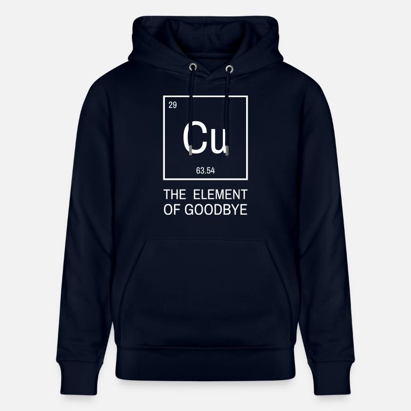 Cu Élément d’adieu | Élément d’adieu - Sweat à capuche bio CRUISER Stanley/Stella Unisexe - marine